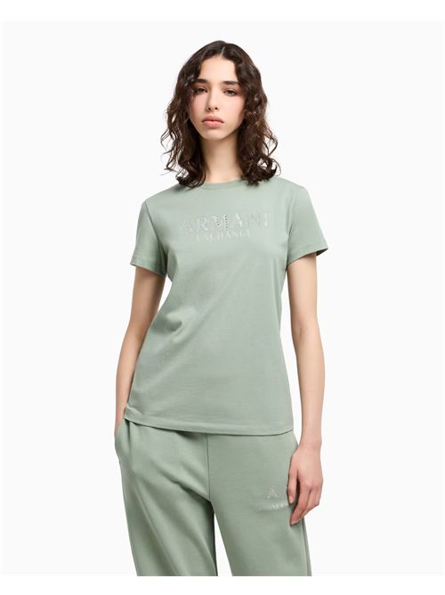 t-shirt woman green ARMANI EXCHANGE | XW000387AF10354/U7231